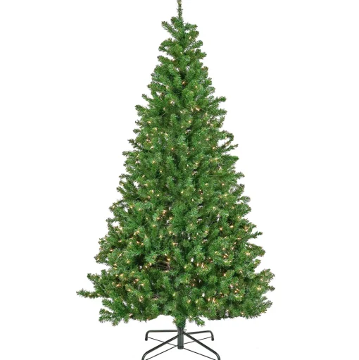 Cheap The Holiday Aisle 7' 6" H Green Pvc Spruce Christmas Tree With 700 Incandescent Steady/Constant Lights