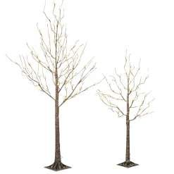 Sale Greyleigh 5' 6" H Slender Brown Pine Christmas Tree With 88 Led Lights