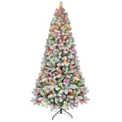 Shop The Holiday Aisle 6' 5'' H Slender Green Pine Christmas Tree With 300 Lights