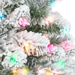 Shop The Holiday Aisle 6' 5'' H Slender Green Pine Christmas Tree With 300 Lights