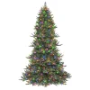 Outlet The Holiday Aisle 7' 5'' H Slender Green Pine Christmas Tree With 700 Lights