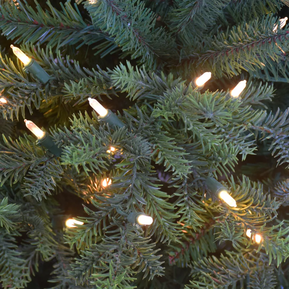Outlet The Holiday Aisle 7' 5'' H Slender Green Pine Christmas Tree With 700 Lights