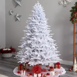 Sale The Holiday Aisle 7' 6" H White Realistic Artificial Fir Cashmere Christmas Tree With 964 Led Lights