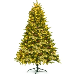 Best Sale The Holiday Aisle 6.5' Black Pine Artificial Christmas Tree With 450