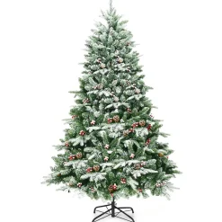 Best Sale The Holiday Aisle 6.5' Black Pine Artificial Christmas Tree With 450