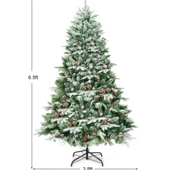 Best Sale The Holiday Aisle 6.5' Black Pine Artificial Christmas Tree With 450