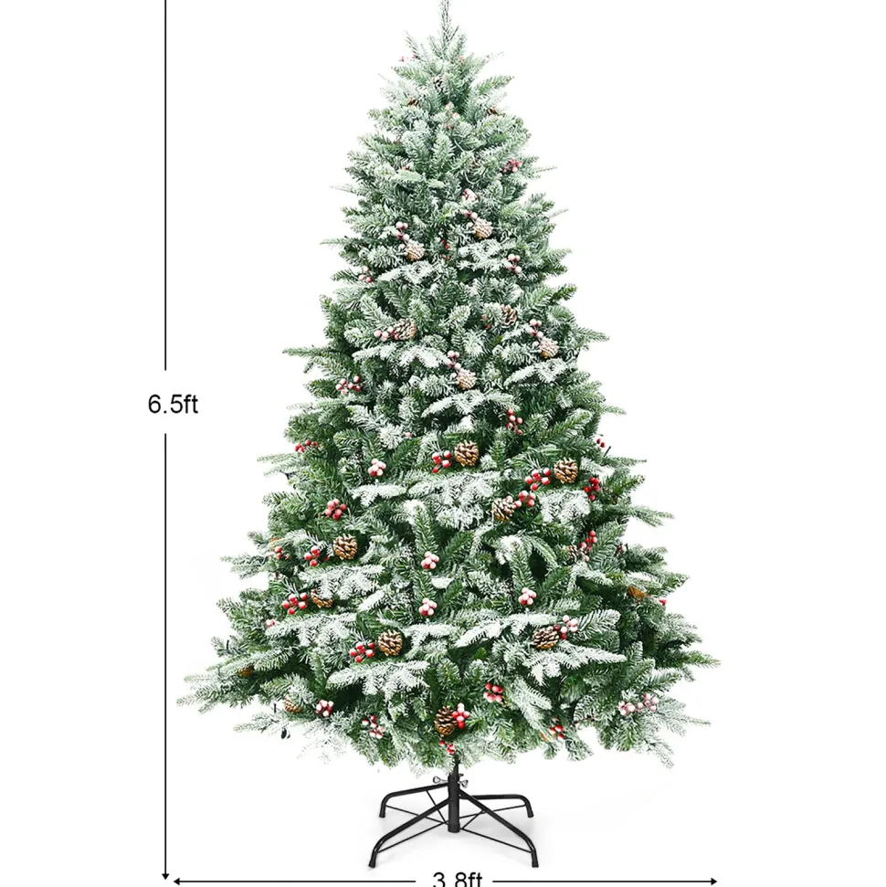 Best Sale The Holiday Aisle 6.5' Black Pine Artificial Christmas Tree With 450
