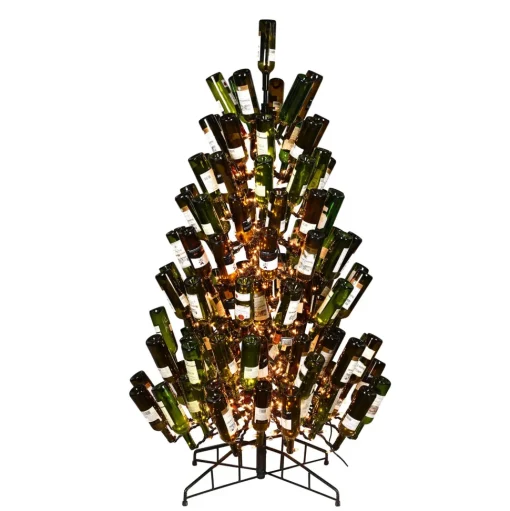 Fashion The Holiday Aisle 4' Black Wine Bottle Tree