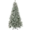 Clearance The Holiday Aisle 6.5 Ft. Snowy Mixed Pine Tree With Multicolor Lights