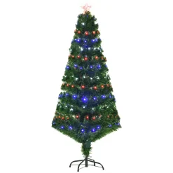 Hot The Holiday Aisle 5' Green Artificial Christmas Tree With 180 Multi-Colored Lights