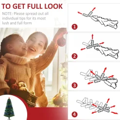 Hot The Holiday Aisle 5' Green Artificial Christmas Tree With 180 Multi-Colored Lights