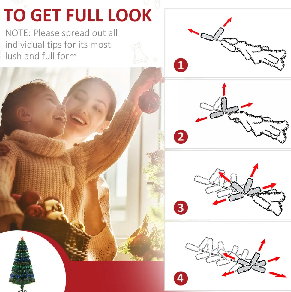 Hot The Holiday Aisle 5' Green Artificial Christmas Tree With 180 Multi-Colored Lights