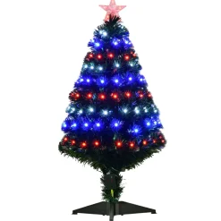 Outlet The Holiday Aisle 3' Green Fir Artificial Christmas Tree With 90 Multi-Colored Lights