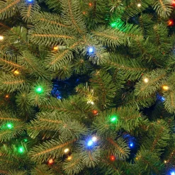 Discount The Holiday Aisle 7.5' Green Fir Artificial Christmas Tree With 700 Colored & Clear Lights