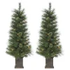 Shop The Holiday Aisle 4' Green Fir Artificial Christmas Tree With 70 White Lights