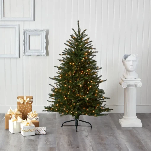 Flash Sale The Holiday Aisle 5' Green Fir Artificial Christmas Tree With 350 Clear Lights