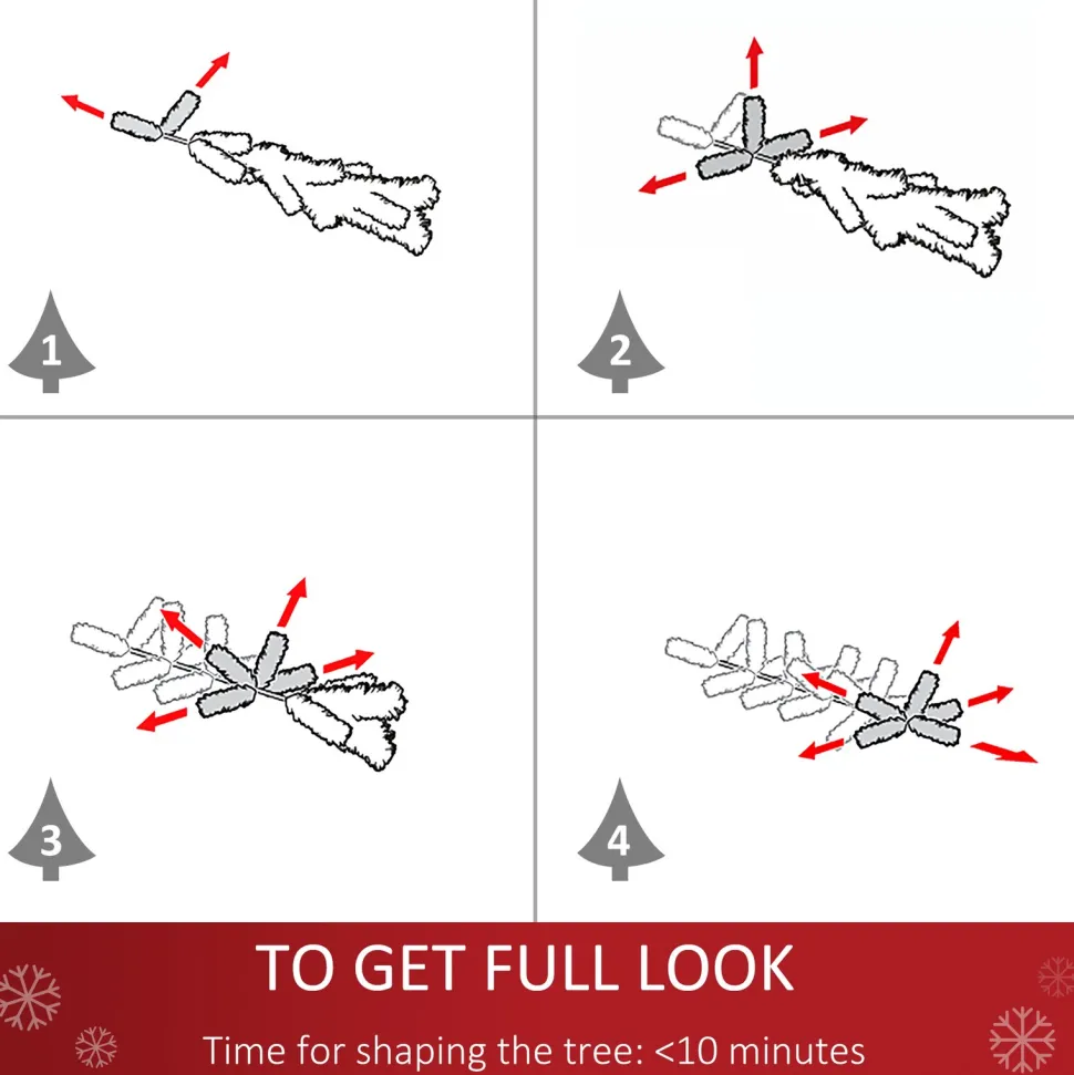 Discount The Holiday Aisle 2' Green Pine Artificial Christmas Tree With 24 Clear & White Lights