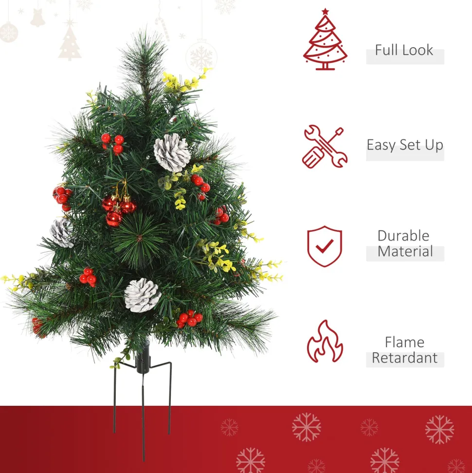 Discount The Holiday Aisle 2' Green Pine Artificial Christmas Tree With 24 Clear & White Lights