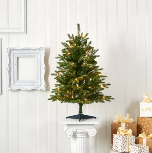 Sale The Holiday Aisle 7' Green Pine Artificial Christmas Tree With 500 Clear Lights