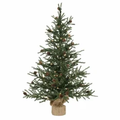 Store Steelside 3' Green Pine Artificial Christmas Tree With 50 Clear/White Lights With Stand