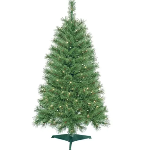 Flash Sale The Holiday Aisle 4' Green Pine Artificial Christmas Tree With 150 Clear Lights