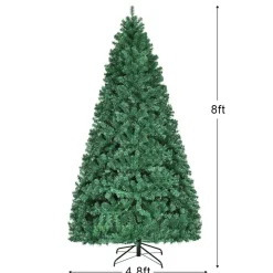 Online The Holiday Aisle 8' Green Pine Artificial Christmas Tree With 430 White Lights