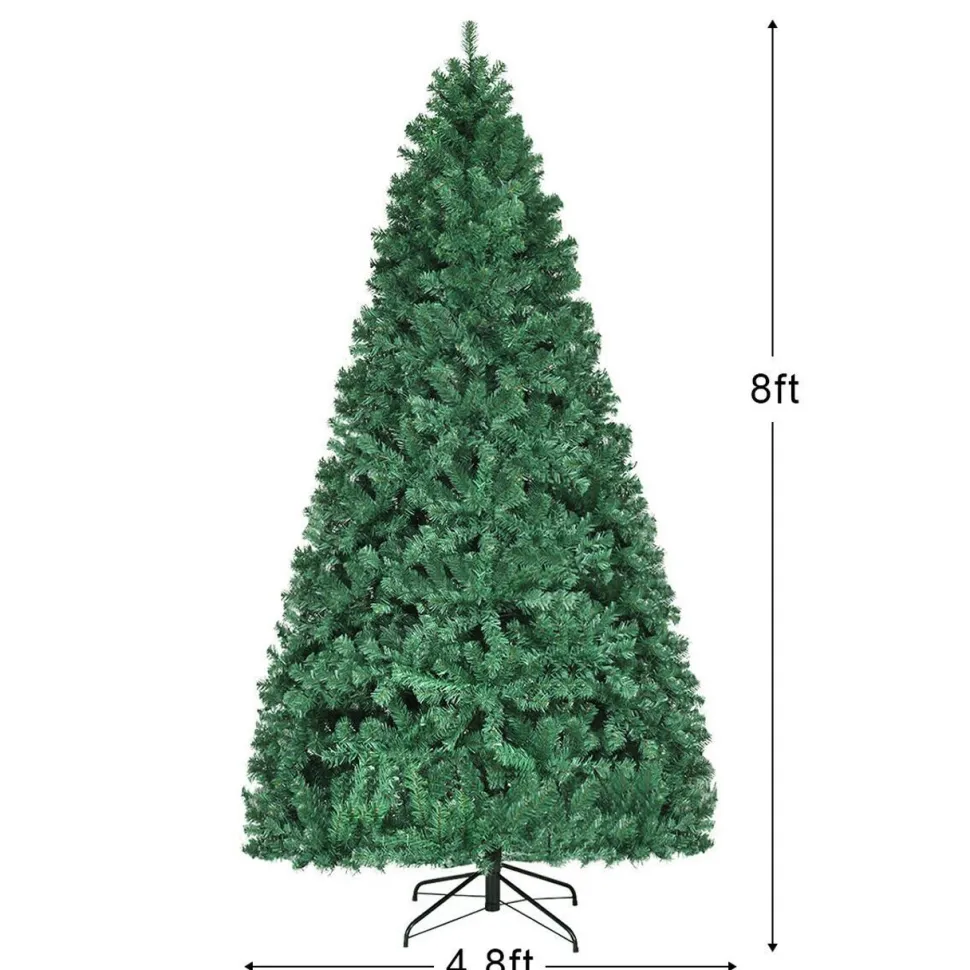 Online The Holiday Aisle 8' Green Pine Artificial Christmas Tree With 430 White Lights