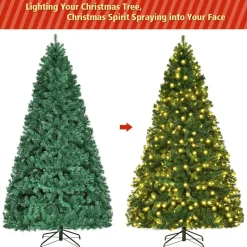 Online The Holiday Aisle 8' Green Pine Artificial Christmas Tree With 430 White Lights