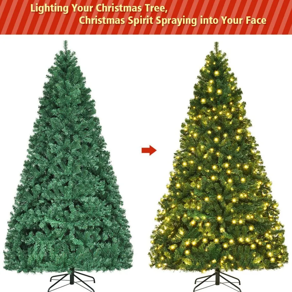 Online The Holiday Aisle 8' Green Pine Artificial Christmas Tree With 430 White Lights