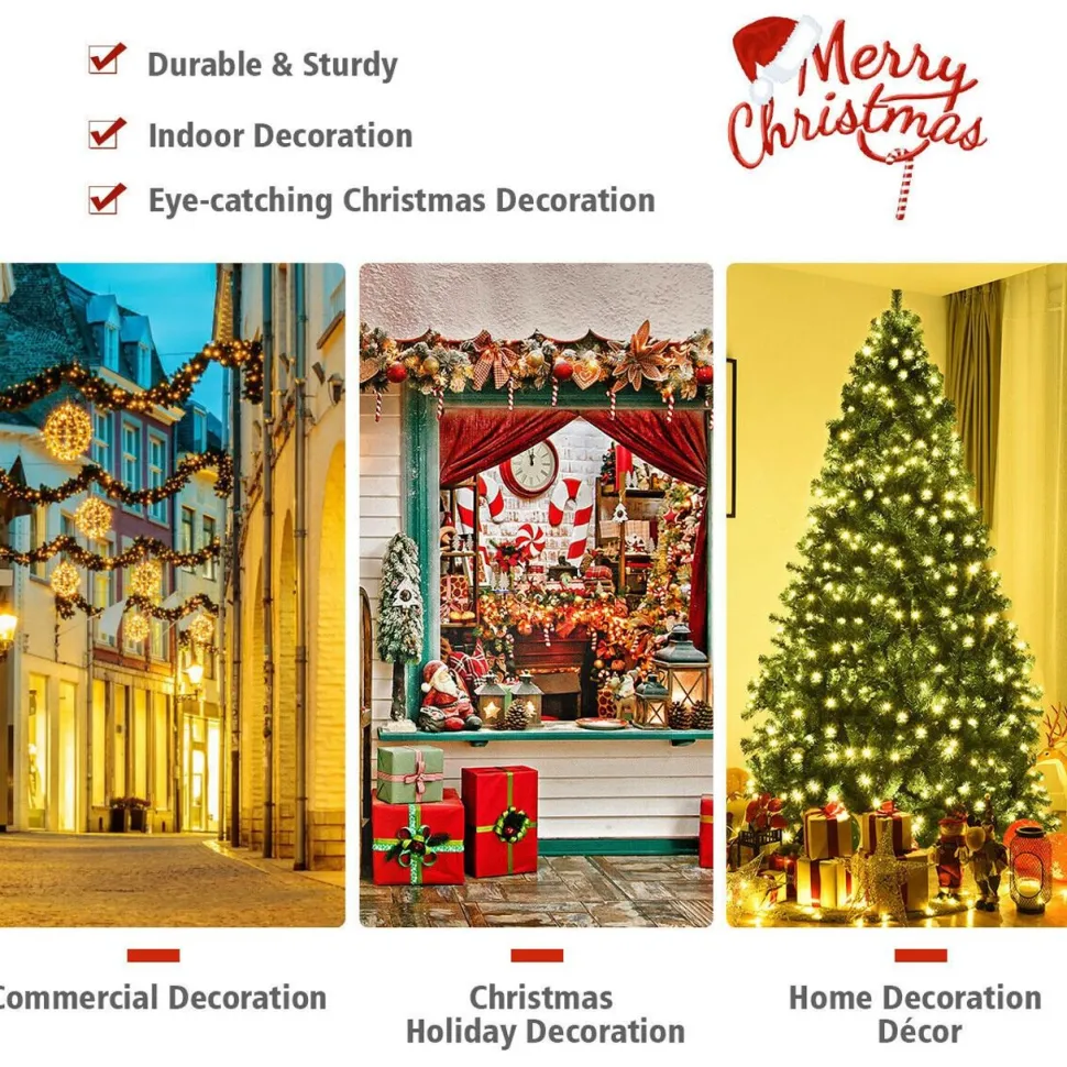 Online The Holiday Aisle 8' Green Pine Artificial Christmas Tree With 430 White Lights