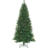 Best Sale The Holiday Aisle 7' Green Pine Artificial Christmas Tree With 350 Warm Colored Lights