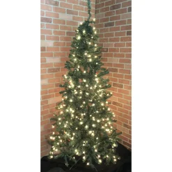 Clearance Santa's Workshop 6.5' Green Pine Artificial Christmas Tree With 250 Clear/White Lights