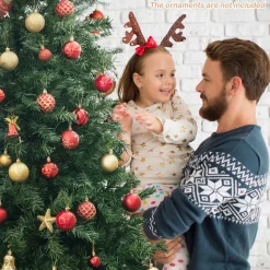 Cheap The Holiday Aisle 6' Green Realistic Pvc Pine Christmas Tree With 260 Led