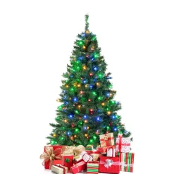 Cheap The Holiday Aisle 6' Green Realistic Pvc Pine Christmas Tree With 260 Led