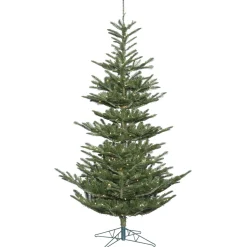 Store The Holiday Aisle 7.5' Green Spruce Artificial Christmas Tree With 400 Clear Lights With Stand