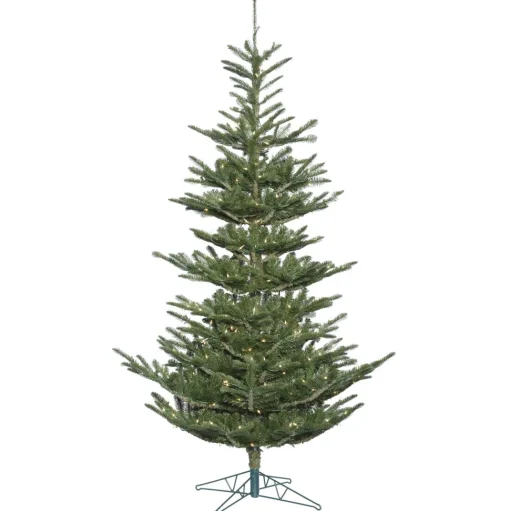 Store The Holiday Aisle 7.5' Green Spruce Artificial Christmas Tree With 400 Clear Lights With Stand