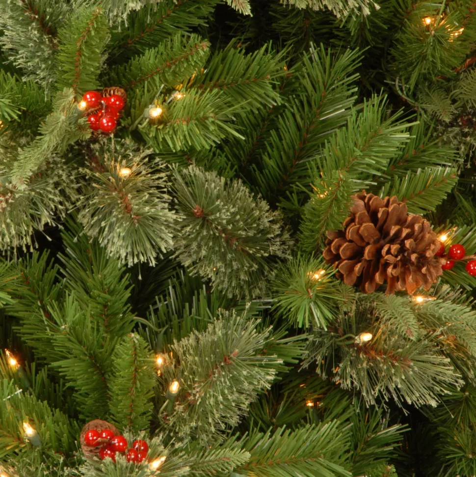 Online Three Posts 4' Green Spruce Christmas Tree With 100 Clear/White Lights