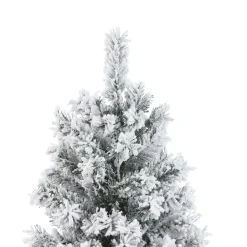 Store The Holiday Aisle 7' Green Spruce Flocked Christmas Tree With 350 Led Lights