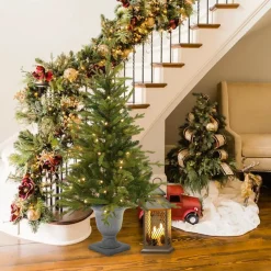 Hot The Holiday Aisle 4'31" H Green Artificial Fir Christmas Tree With 70 Led Lights