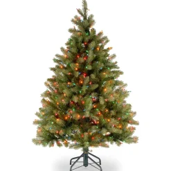 Clearance Three Posts 78" H Green Artificial Most Realistic Fir Christmas Tree With 650 Lights