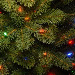 Clearance Three Posts 78" H Green Artificial Most Realistic Fir Christmas Tree With 650 Lights