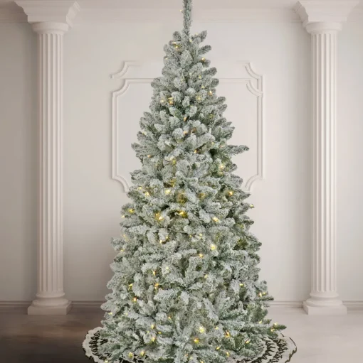Discount The Holiday Aisle 108'' H Green Fir Christmas Tree With 600 Led Lights