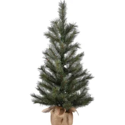 Shop The Holiday Aisle 3' H Green Pine Artificial Christmas Tree With 50 Led Lights