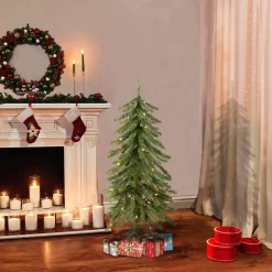 Best The Holiday Aisle 3' H Green Pine Christmas Tree With 50 Lights