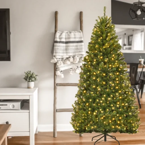 Outlet The Holiday Aisle 72" H Green Pine Christmas Tree With 350 Led Lights