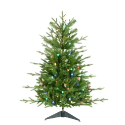 Fashion Kurt Adler 3' H Green Pine Christmas Tree With 100 Led Lights