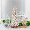 Discount The Holiday Aisle 3' H Green Pine Frosted Christmas Tree With 35 Lights