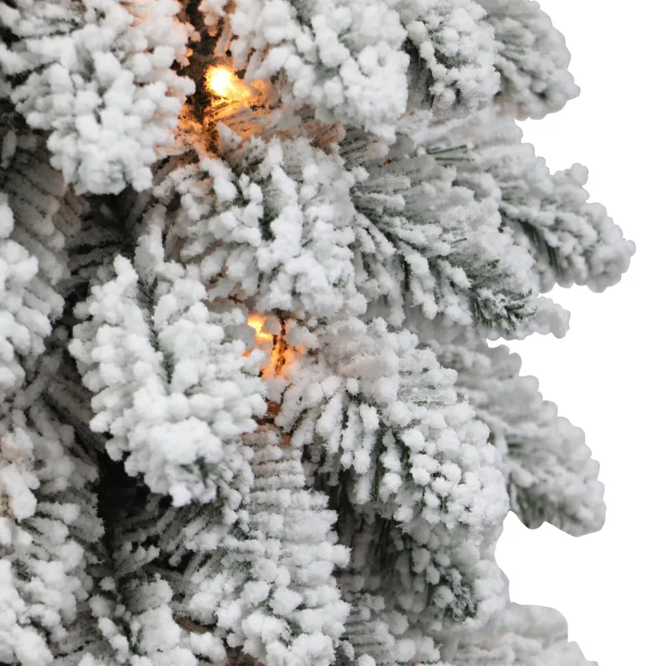 Discount The Holiday Aisle 3' H Green Pine Frosted Christmas Tree With 35 Lights