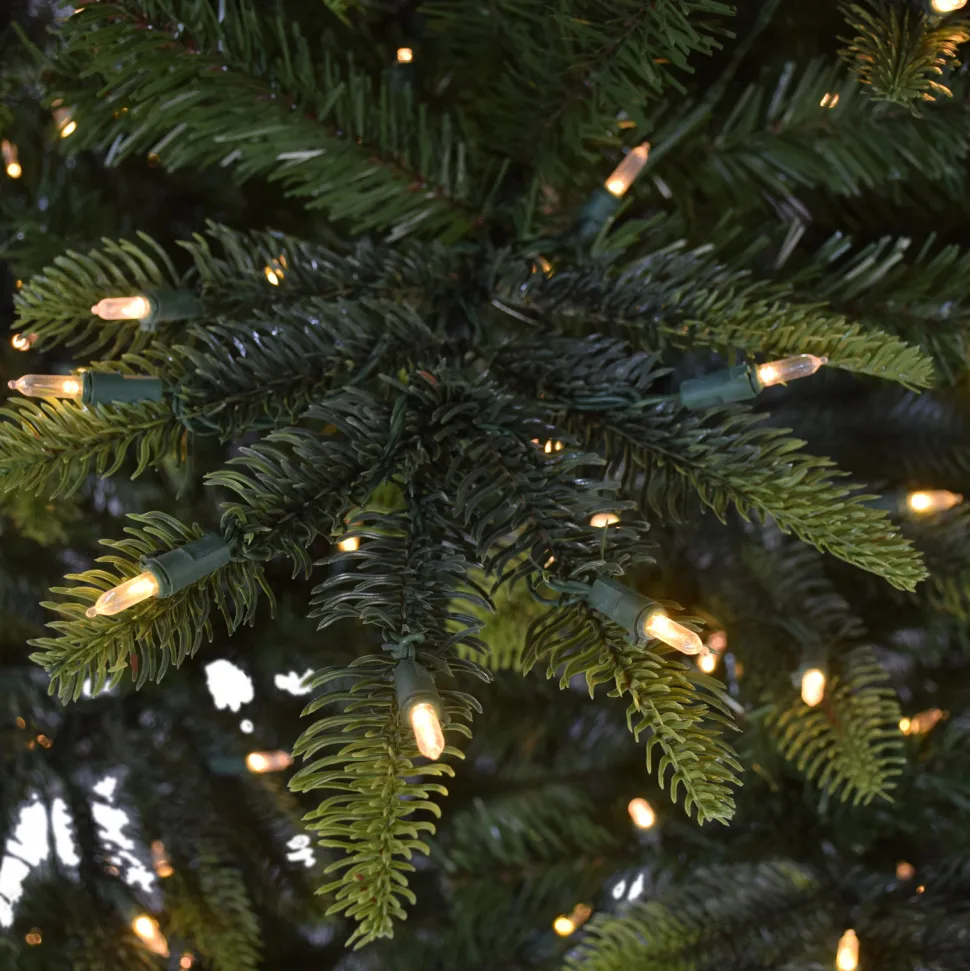 Best The Holiday Aisle 90" H Green Pvc & Pe Blend Fir Christmas Tree With 600 Led Color Changing/Combination Lights