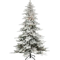 Best Sale The Holiday Aisle 78" H Green Pvc & Pe Blend Fir Flocked/Frosted Christmas Tree With 350 Lights